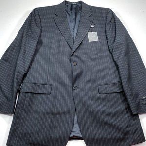 Alfani 42L Charcoal Grey Stripe Suit Separates NEW